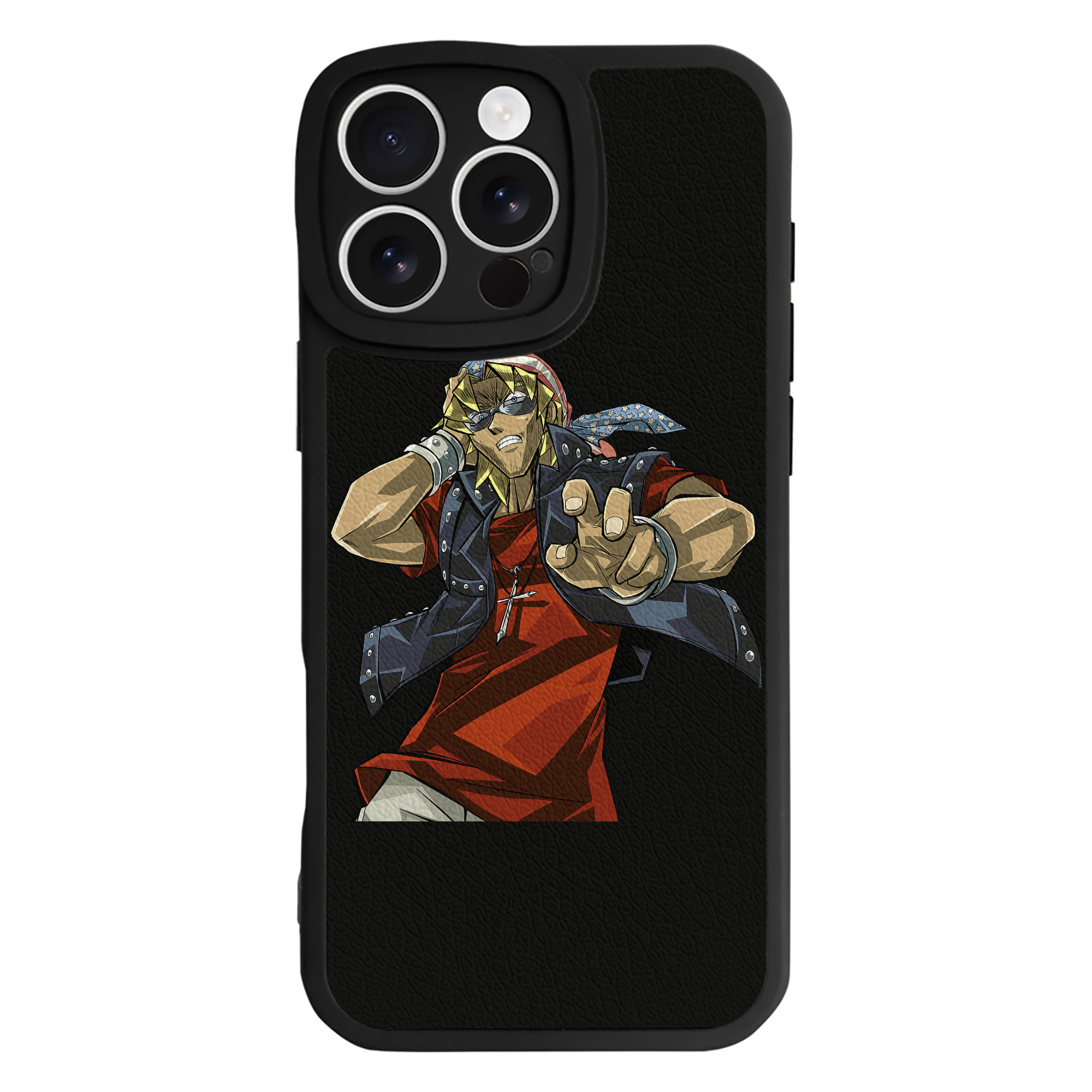 （画像用） 遊☆戯☆王 Yu-Gi-Oh! 【iPhone 16シリーズ対応】シリコンスマホケース（レザー調） 材質：シリコン